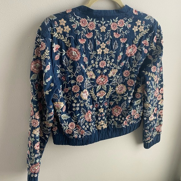 Needle & Thread Embroidered Floral Flower Jacket - Picture 8 of 12